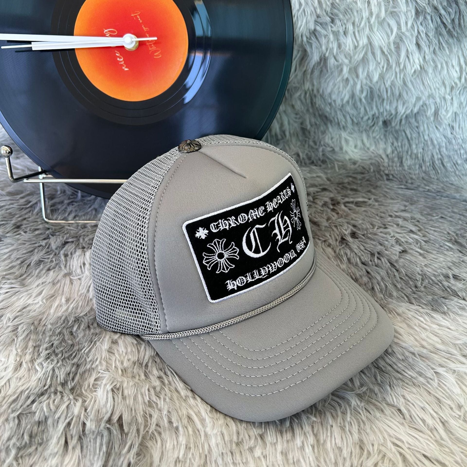 Chrome Hearts black and White Baseball Cap Hat New Authentic