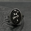 ERD Vintage Woman Cameo Relief Ring