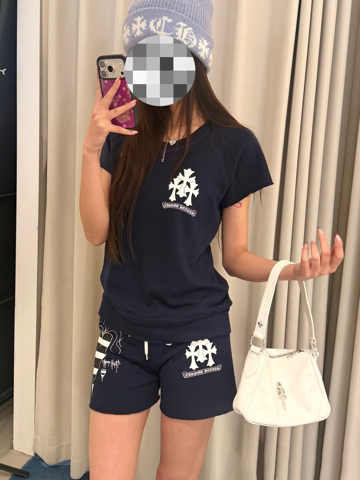 Chrome Hearts Zebra Pattern Love Set for Women