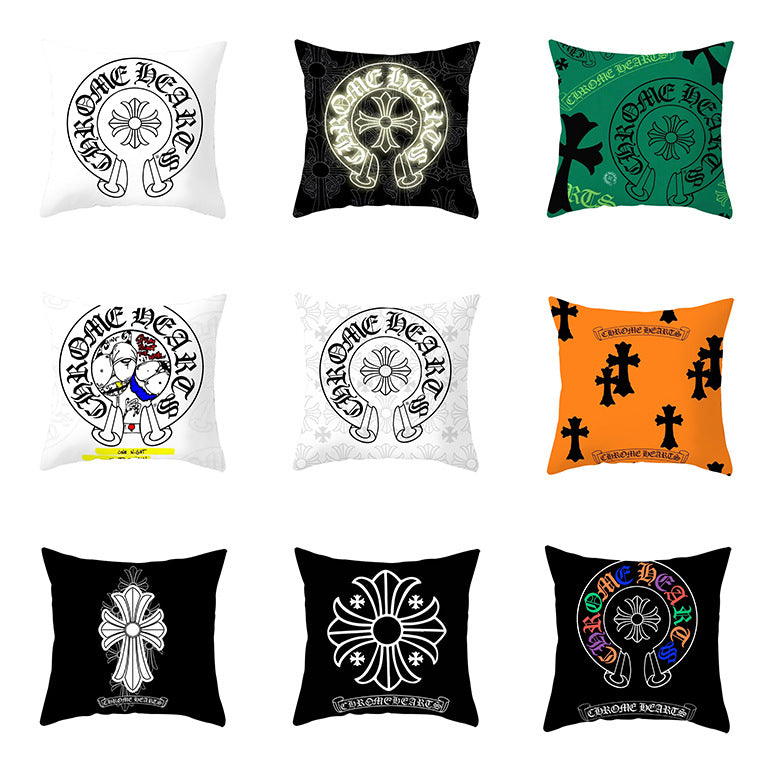 Chrome Hearts Throw Pillow