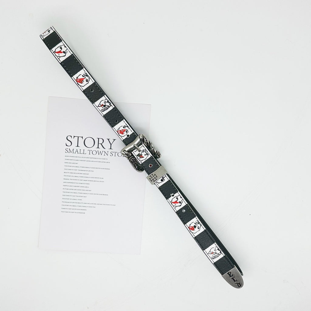 ERD Hand-Drawn Checkerboard Black & White Belt