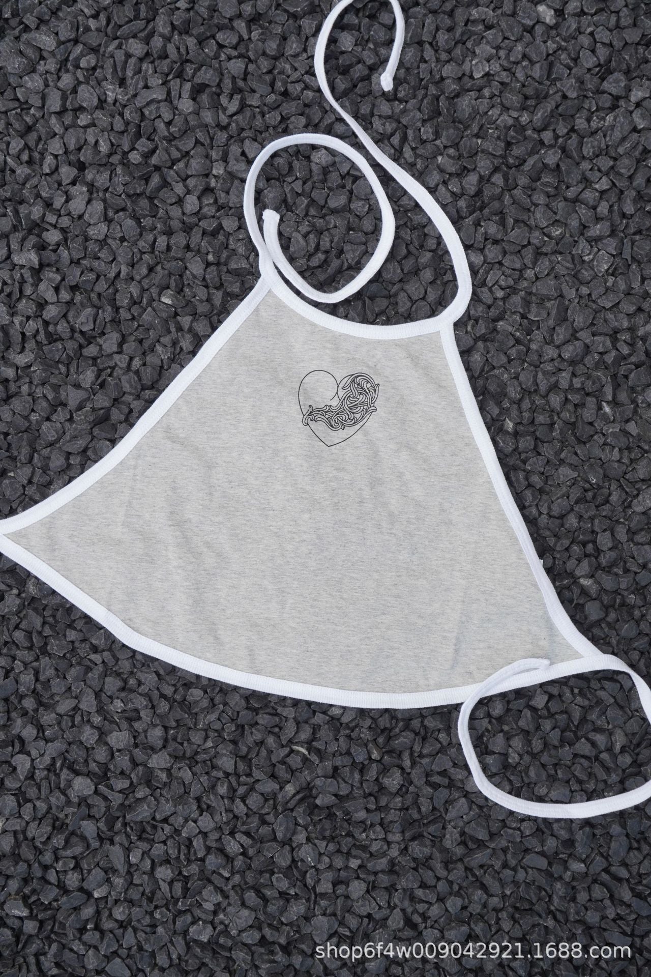 Chrome Hearts Sanskrit Vine Hanging Neck Small Belly Top for Women