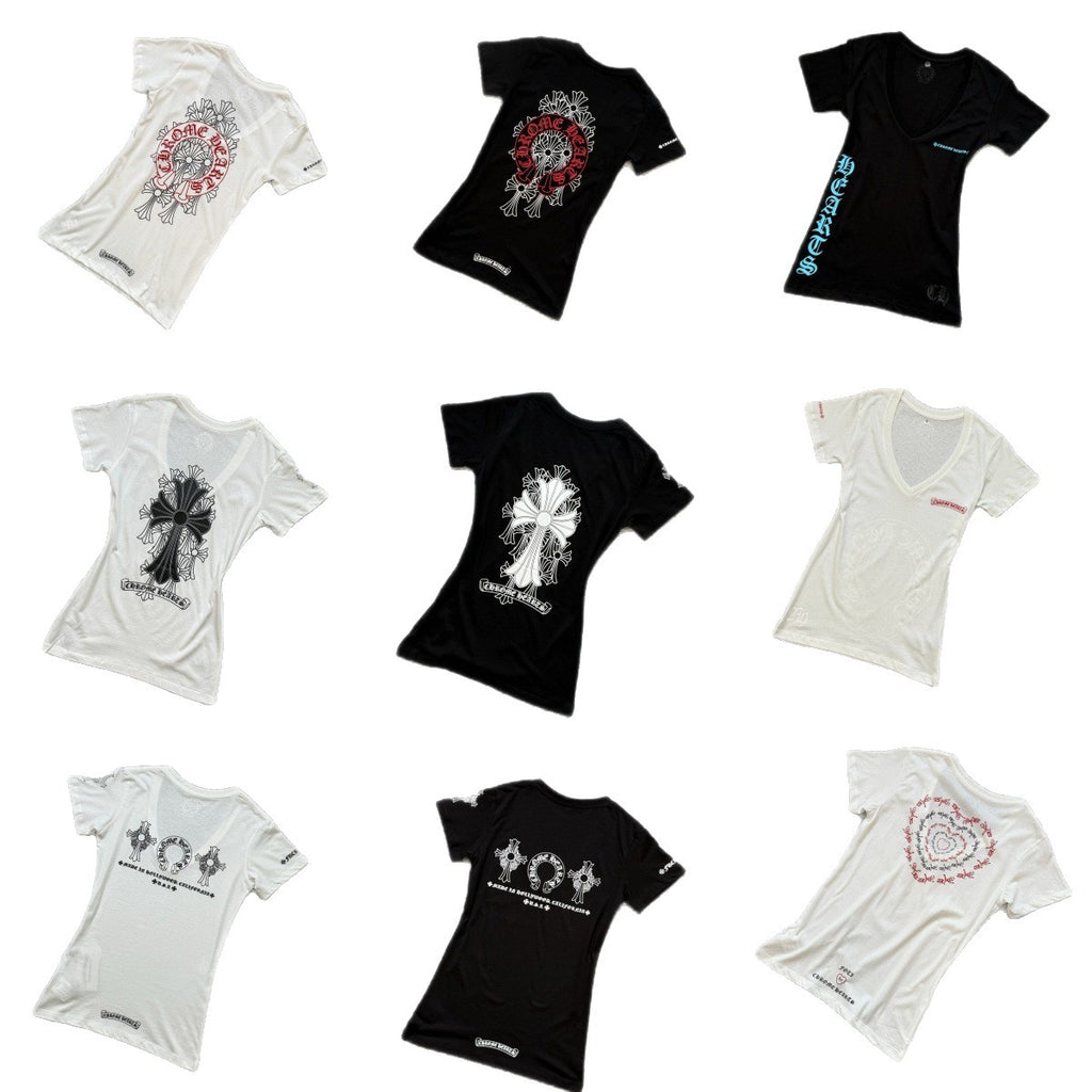 Chrome Hearts New V Nceck Women T-shirts