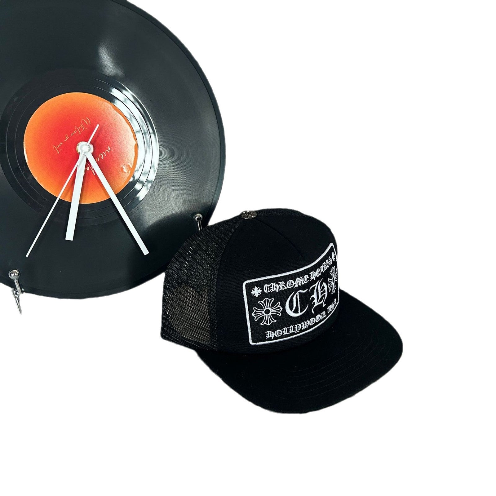 Chrome Hearts black and White Baseball Cap Hat New Authentic