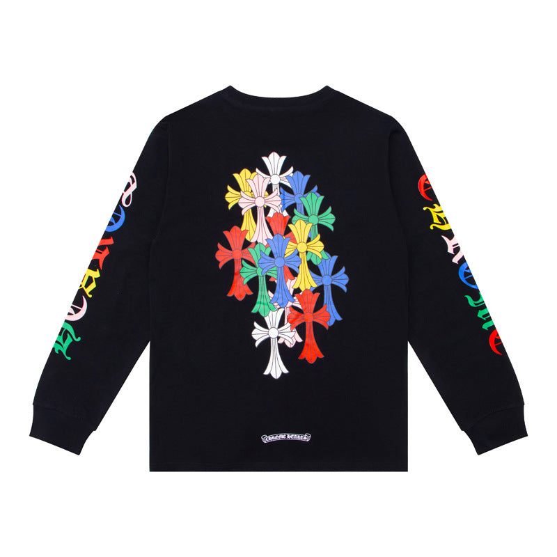 Chrome Hearts Style Cross Logo Cotton Sweatshirt 0214