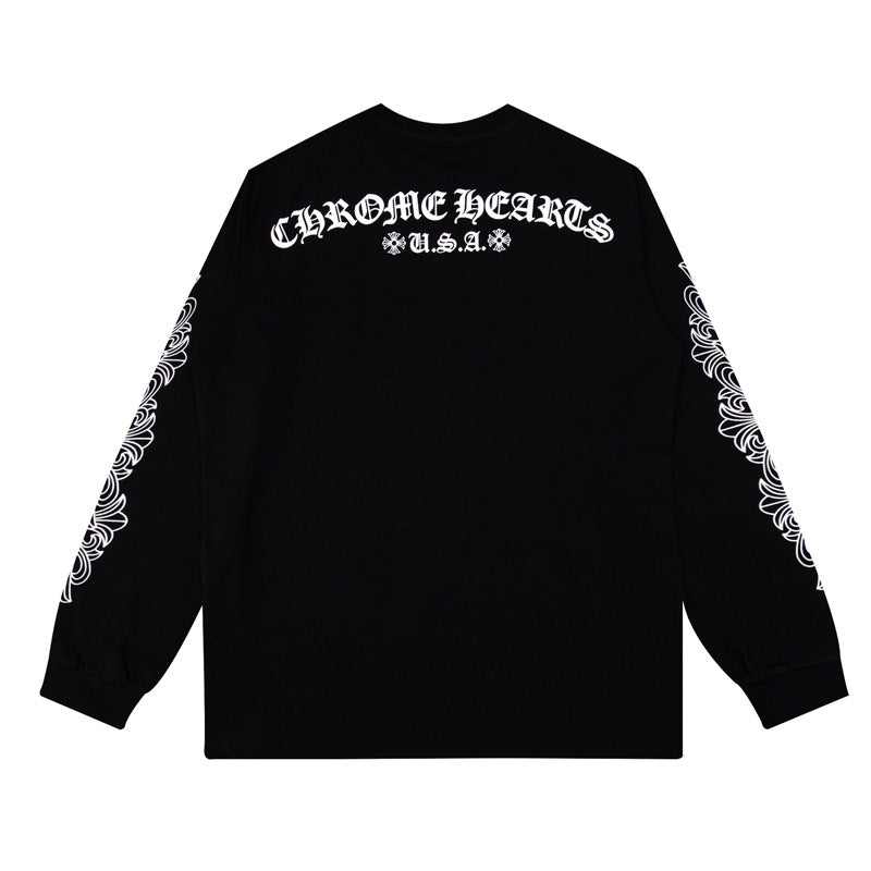 Chrome Hearts Style Cross Logo Cotton Sweatshirt 0214