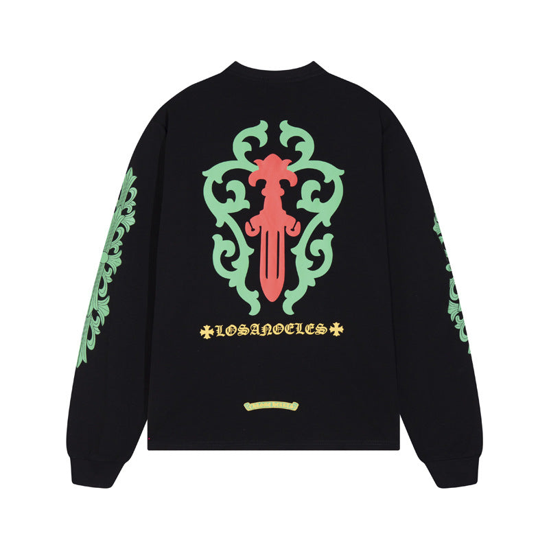 Chrome Hearts Style Cross Logo Cotton Sweatshirt 0214