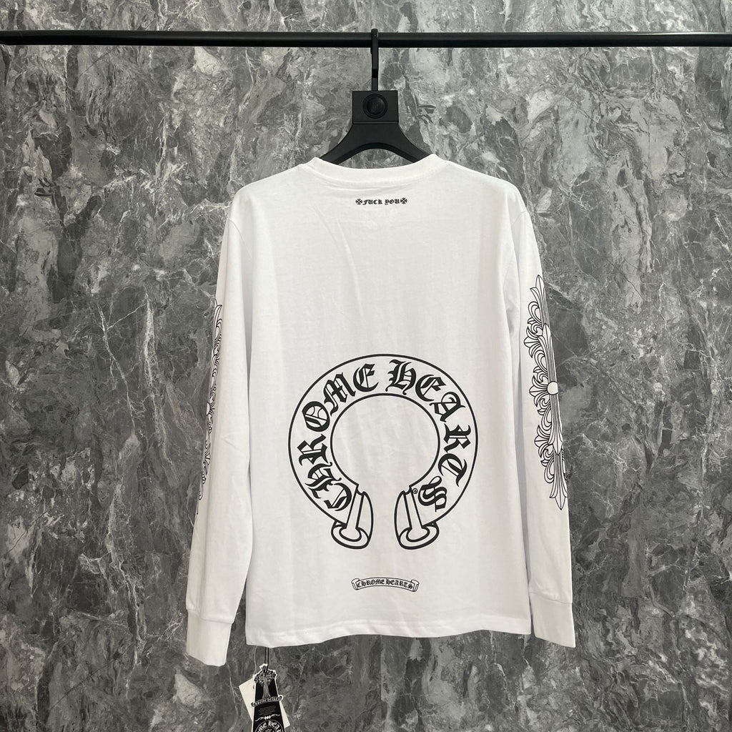 Chrome Hearts Style Cross Logo Cotton Sweatshirt 0214