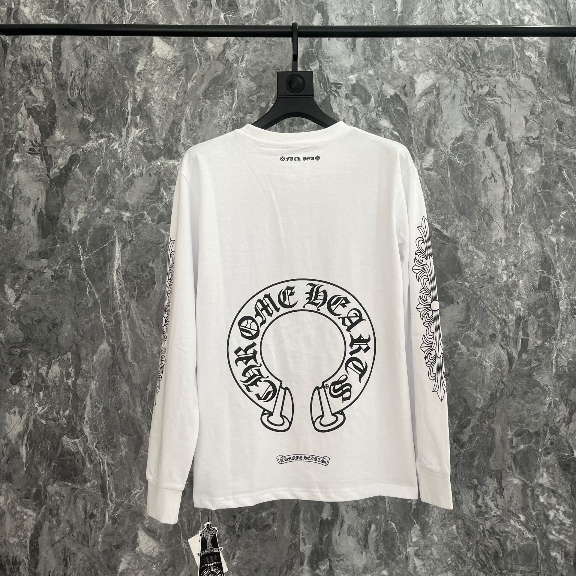 Chrome Hearts Style Cross Logo Cotton Sweatshirt 0214