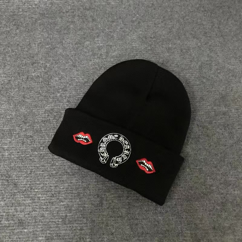 Chrome Hearts printed embroidered wool knitted Beanie  hats