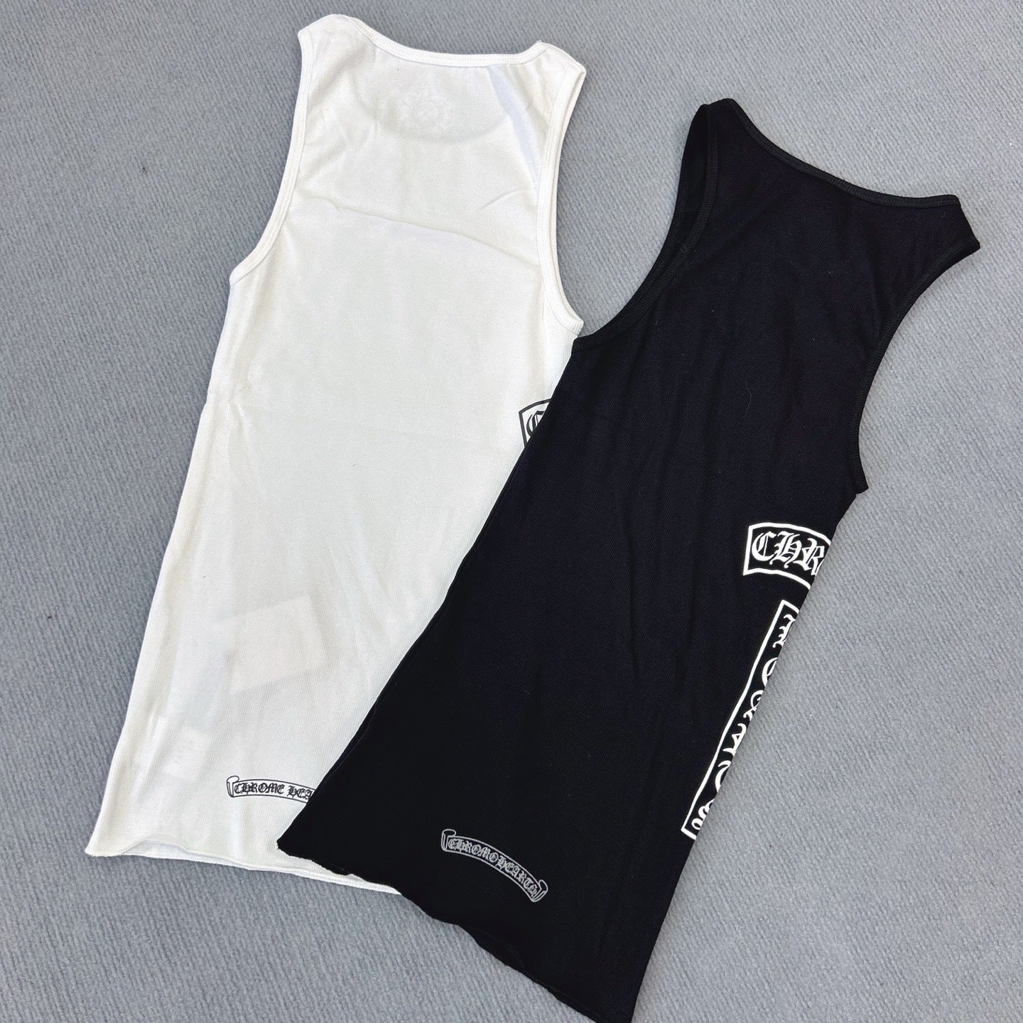 Chrome Hearts T-shaped layered printed vest skirt Tank Tops