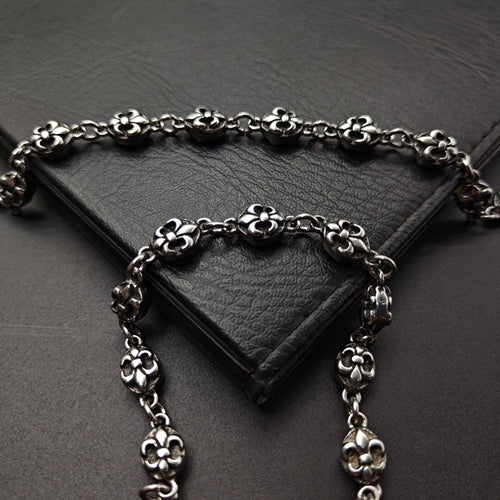 Chrome Hearts anchor flower ball bracelet