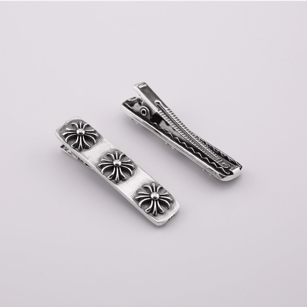 Chrome Hearts retro cross flower hairpin