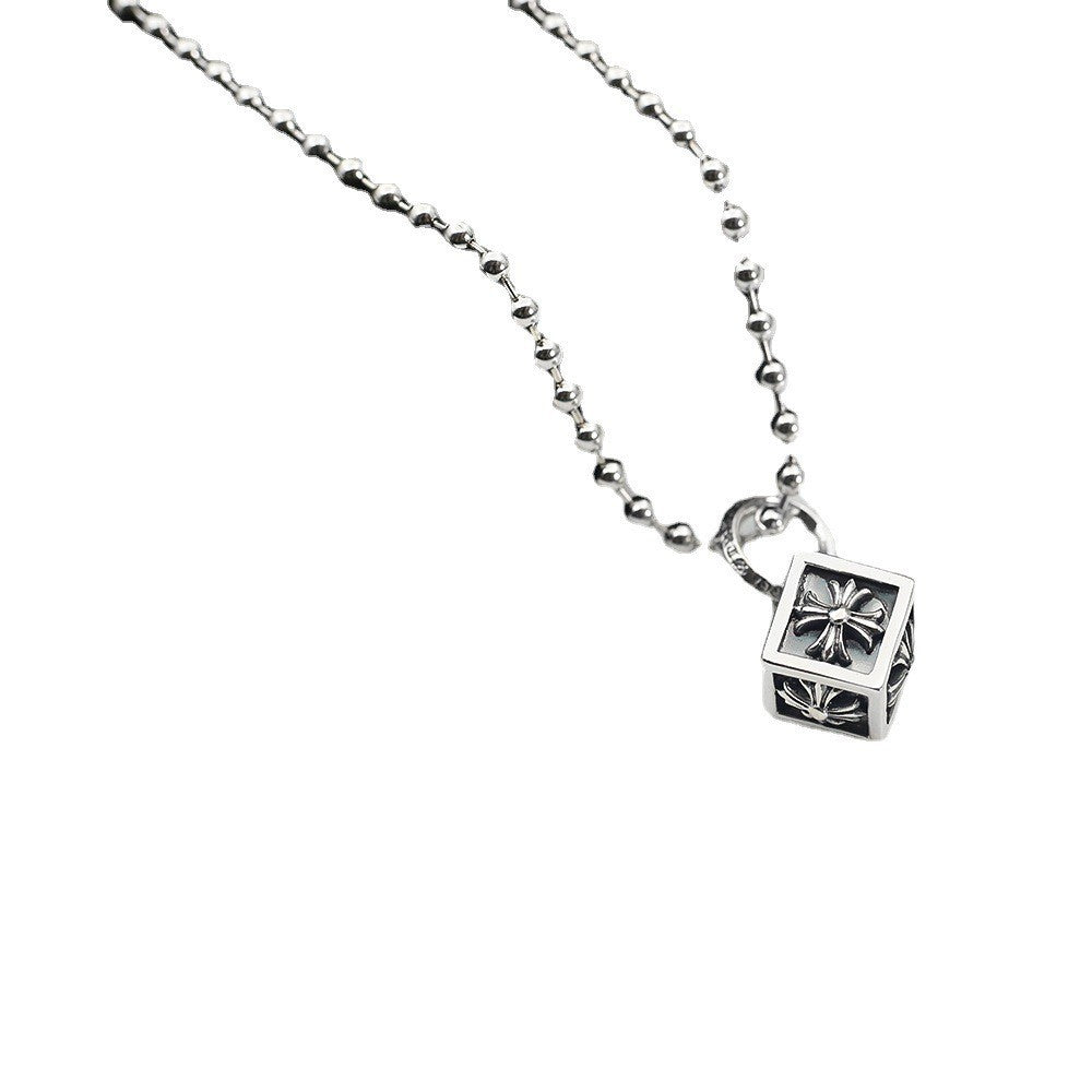 Chrome Hearts hip-hop punk dice pendant necklace