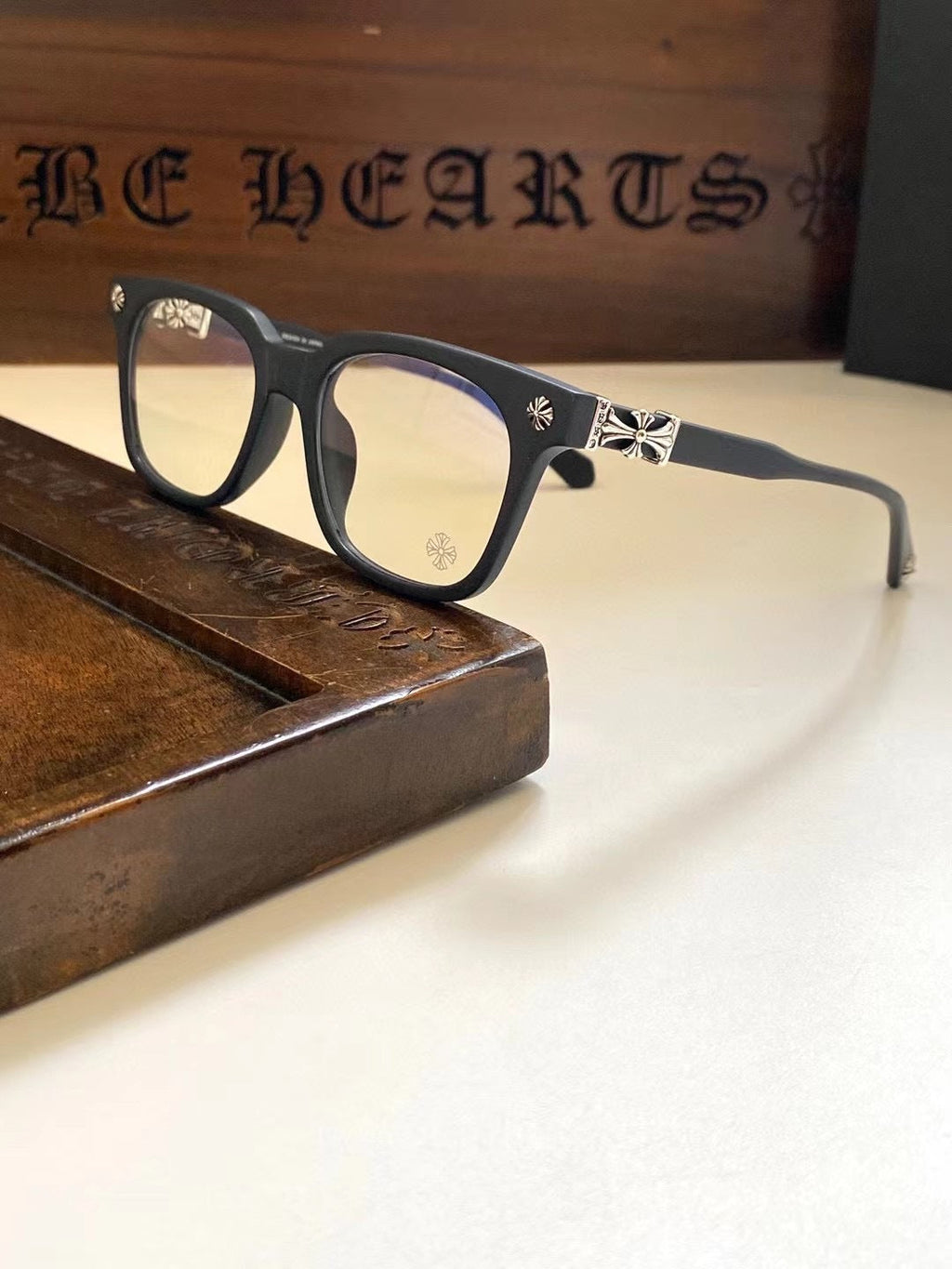 Chrome Hearts classic large frame simple glasses frame