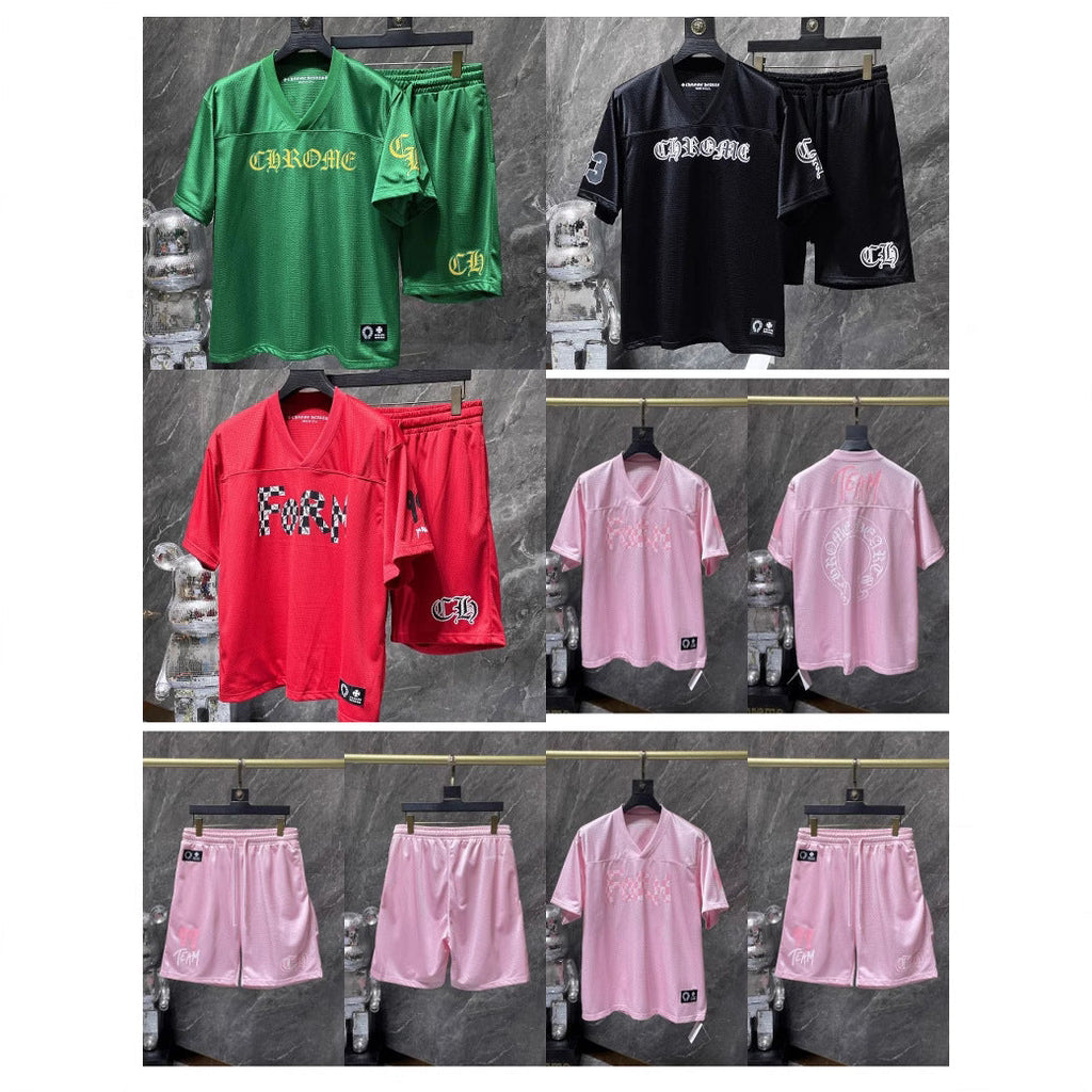Chrome Hearts flower arm ice hockey suit casual T-shirt suit