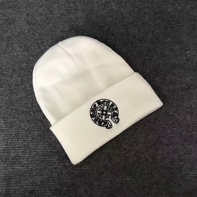 Chrome Hearts printed embroidered wool knitted Beanie  hats