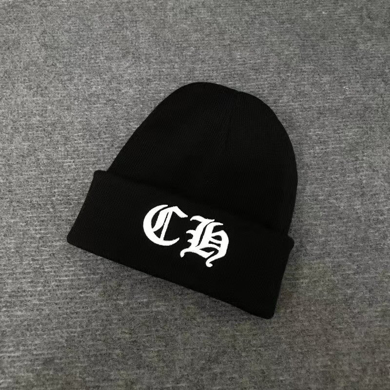 Chrome Hearts printed embroidered wool knitted Beanie  hats
