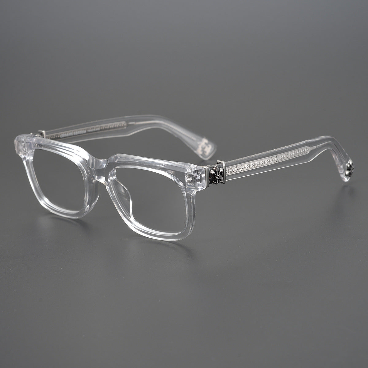 Chrome Hearts finely carved temples, large frame glasses