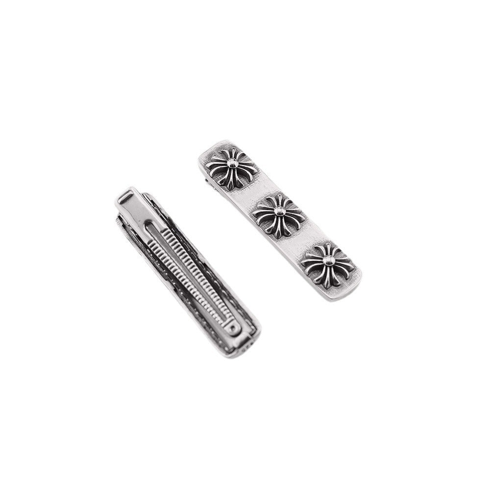 Chrome Hearts retro cross flower hairpin