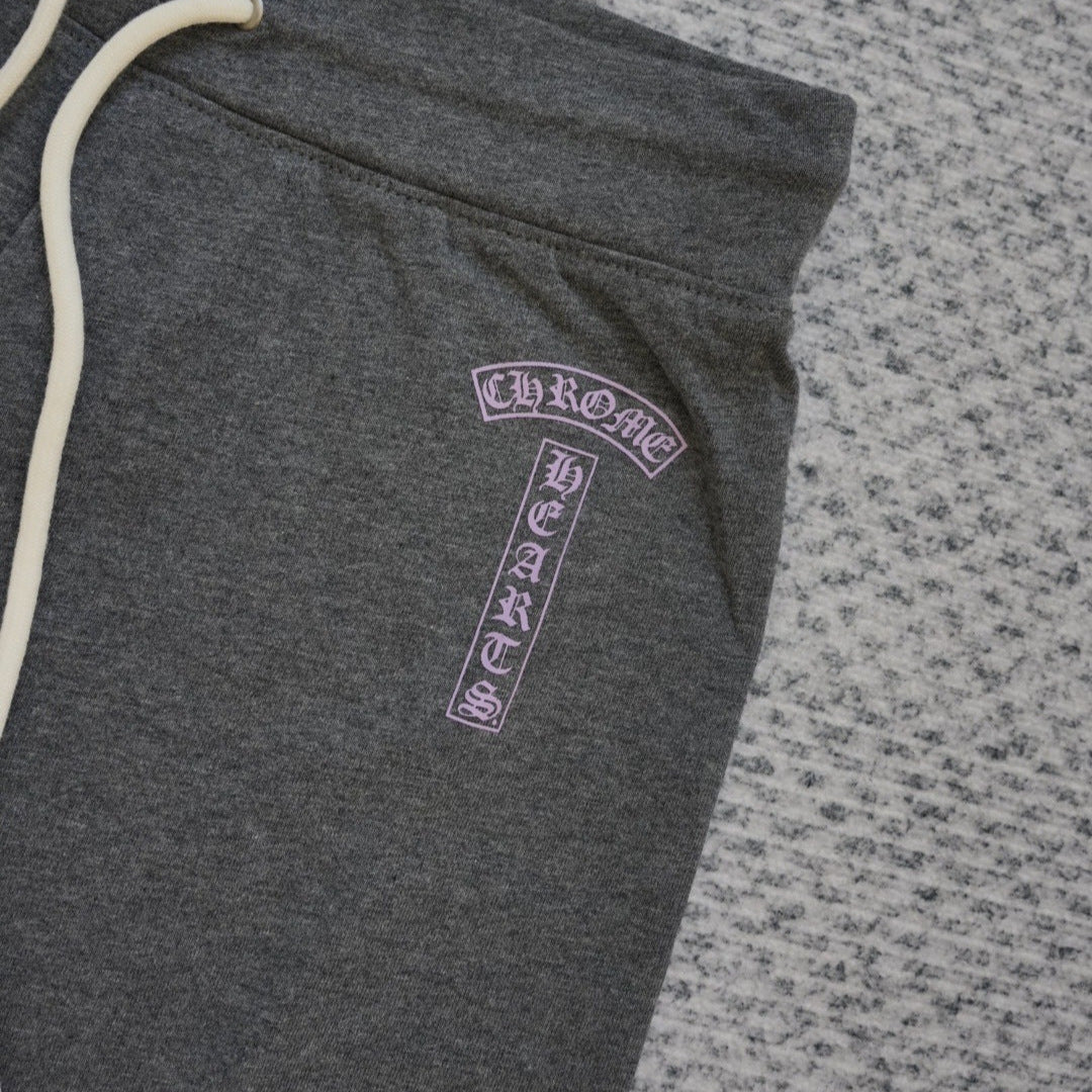 chrome hearts American gray shorts casual hot shorts for women