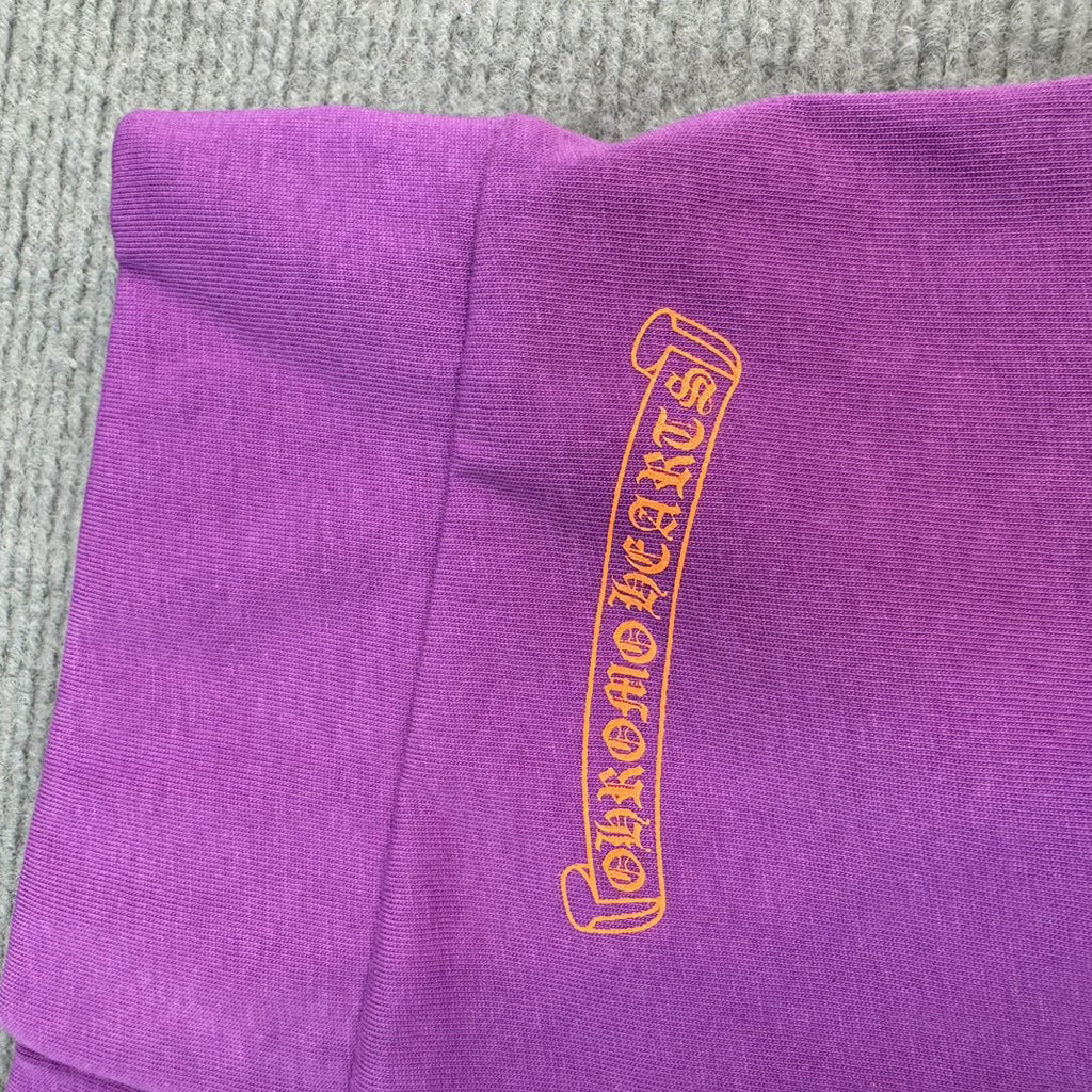 Chrome Hearts Matty boy graffiti print purple skirt