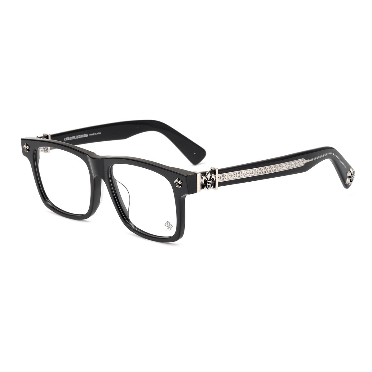 Chrome Hearts finely carved temples, large frame glasses