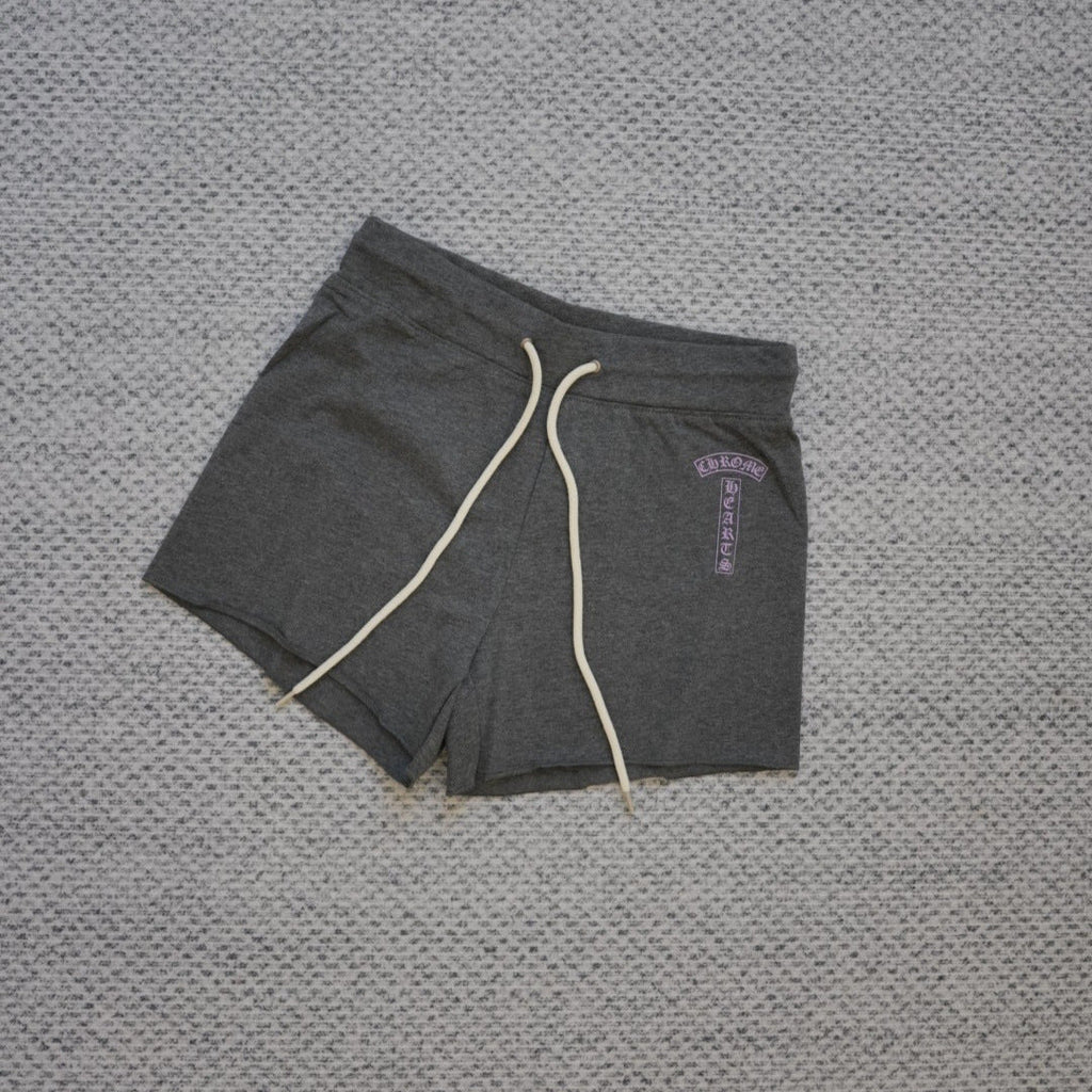 chrome hearts American gray shorts casual hot shorts for women