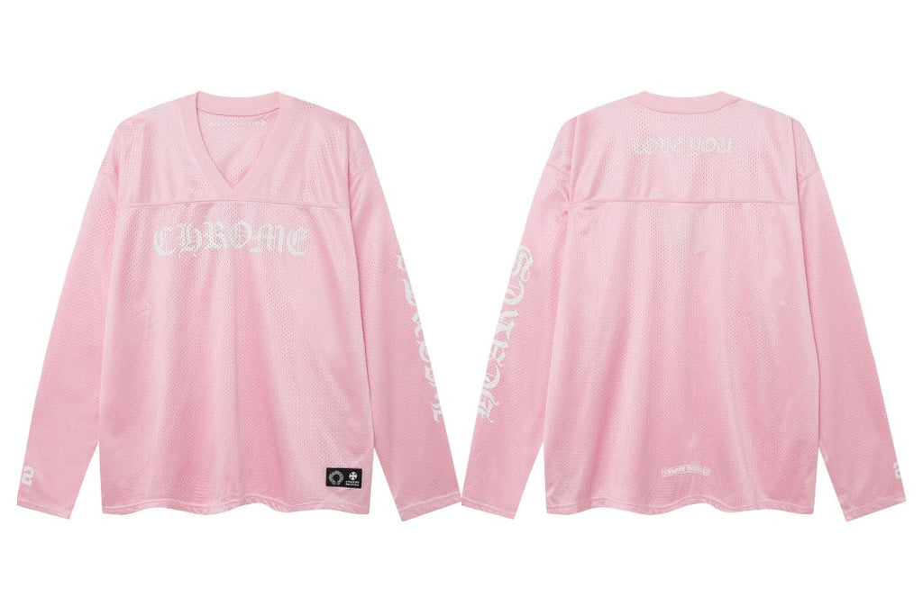Chrome Hearts flower arm ice hockey suit casual T-shirt suit