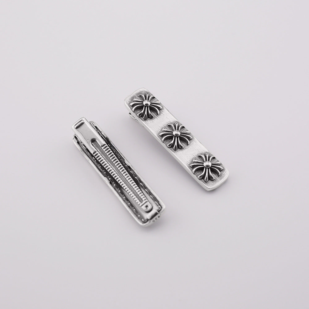 Chrome Hearts retro cross flower hairpin