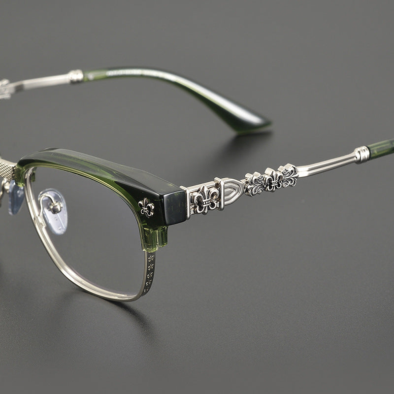 Chrome Hearts all-match pure titanium plate myopia glasses