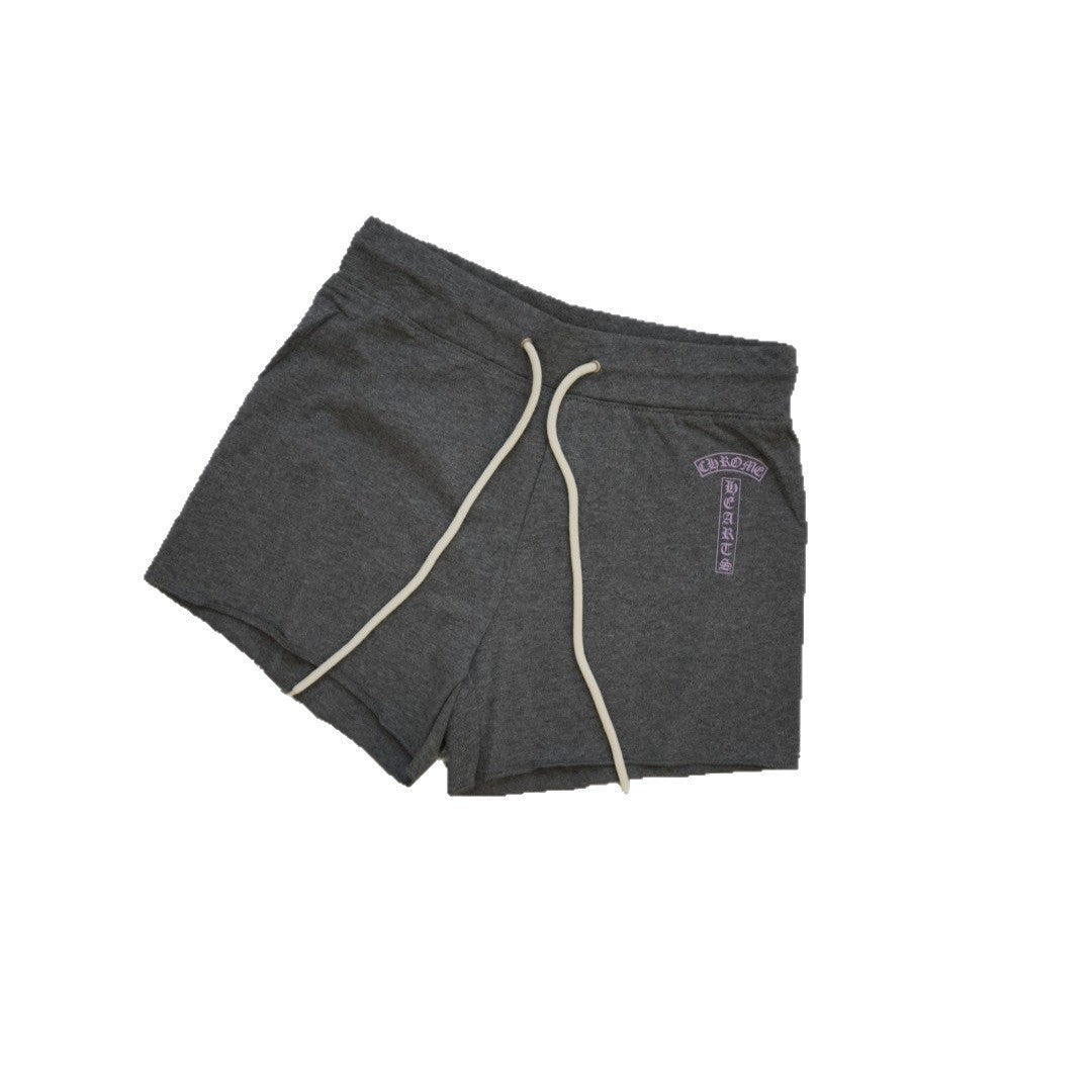 chrome hearts American gray shorts casual hot shorts for women