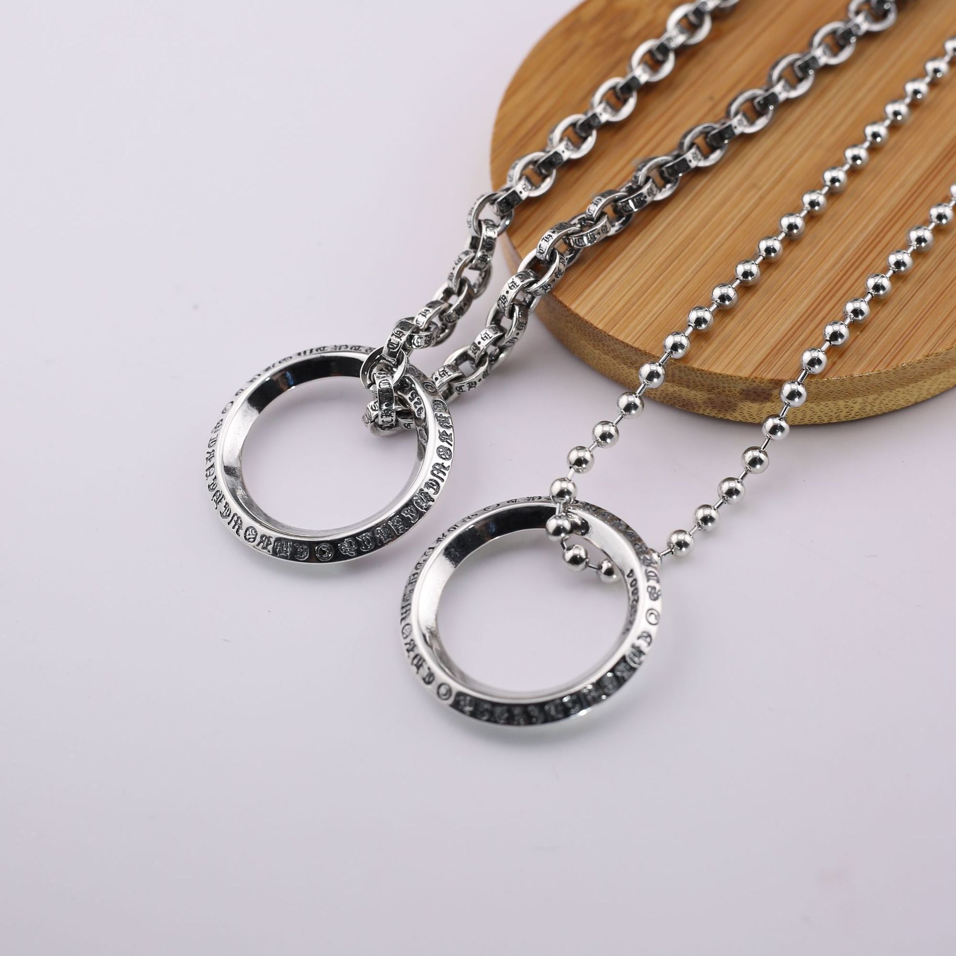 Chrome Hearts fashionable and creative ring pendant necklace