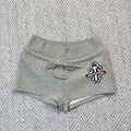 Chrome Hearts Sword gray shorts for women