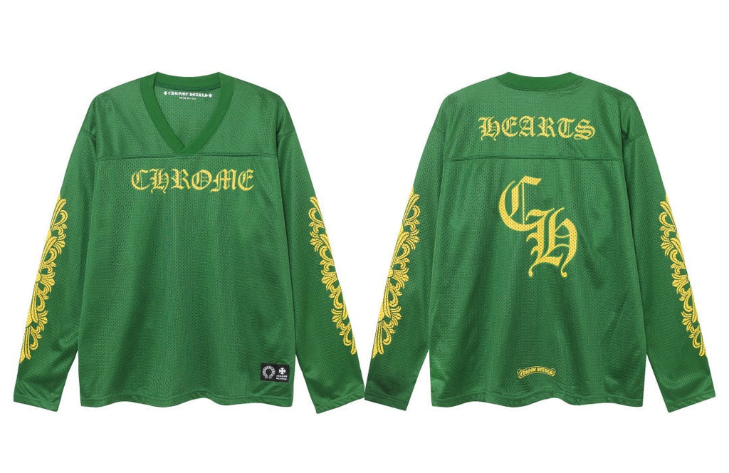 Chrome Hearts flower arm ice hockey suit casual T-shirt suit