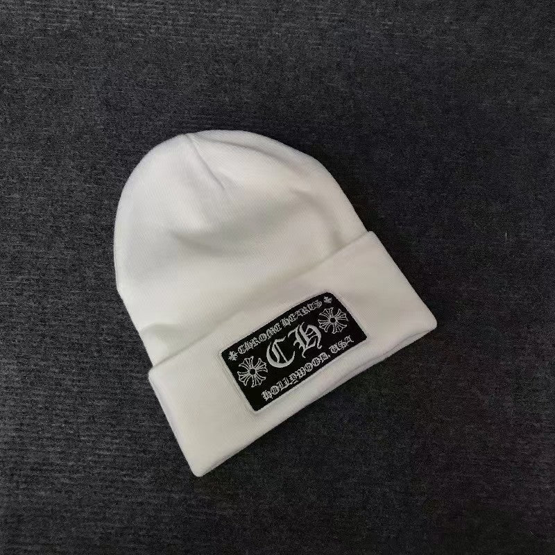 Chrome Hearts printed embroidered wool knitted Beanie  hats
