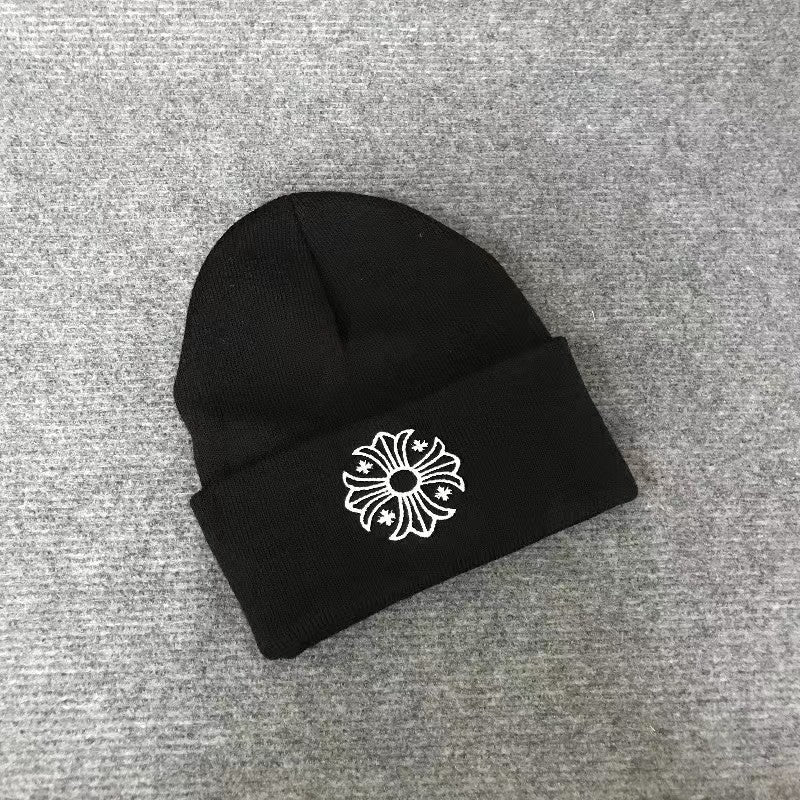 Chrome Hearts printed embroidered wool knitted Beanie  hats