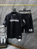 Chrome Hearts flower arm ice hockey suit casual T-shirt suit
