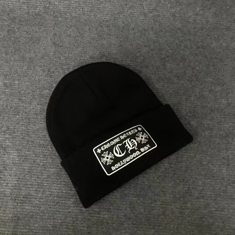 Chrome Hearts printed embroidered wool knitted Beanie  hats