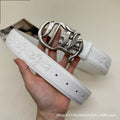 Chrome Hearts White Vintage Cross Belt