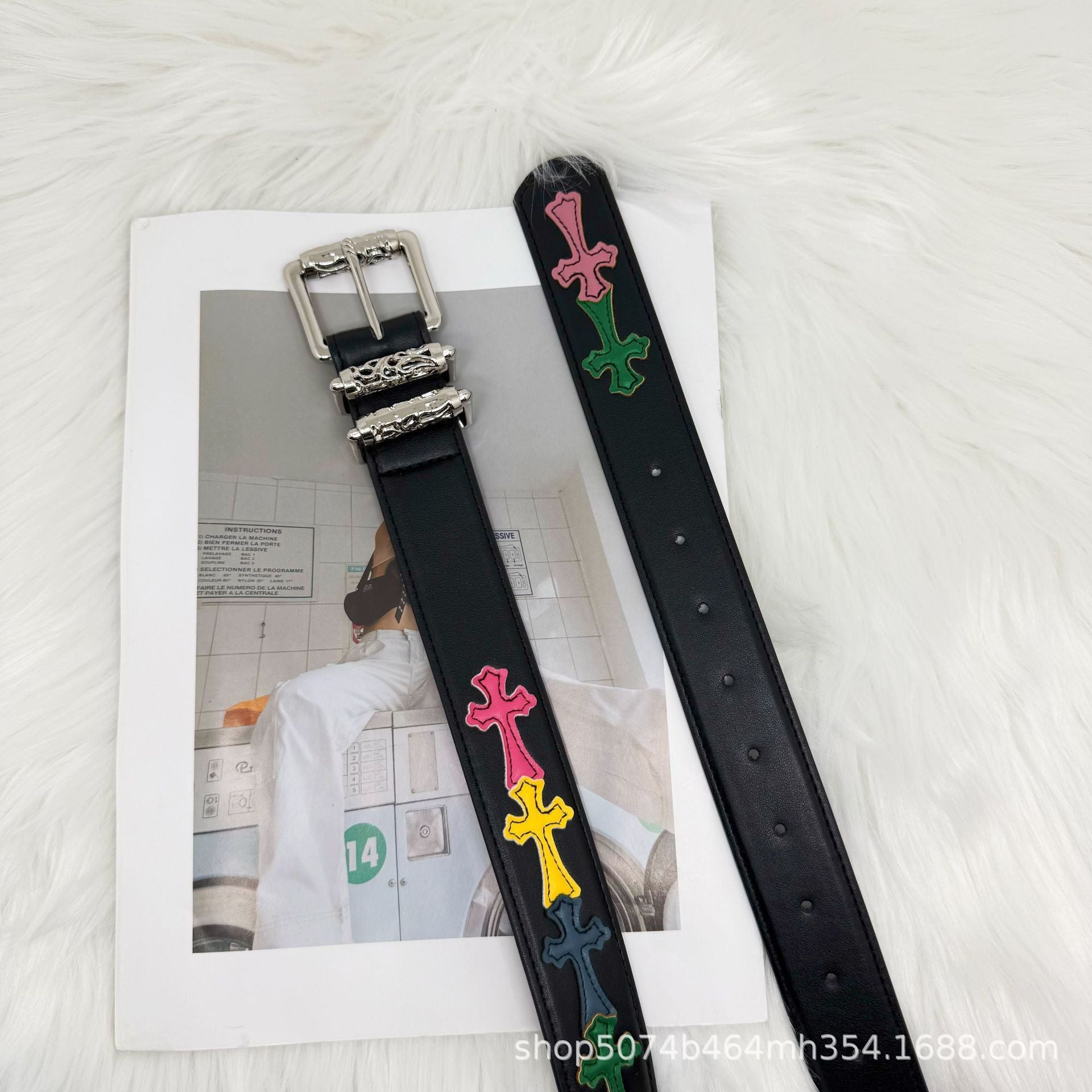 Chrome Hearts Cross Color Retro Belt