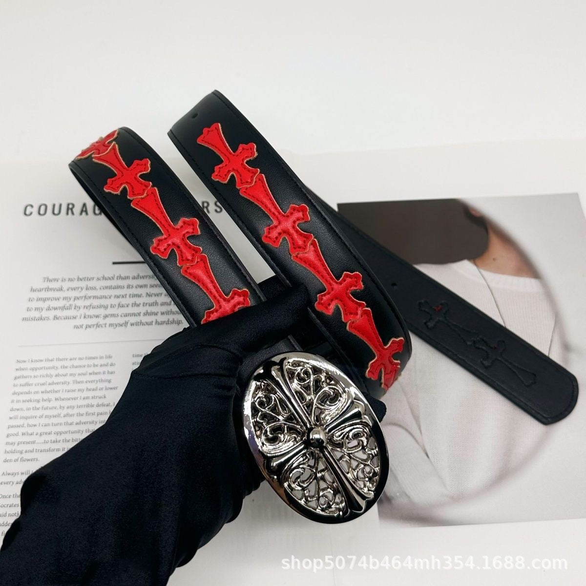 Chrome Hearts Cross Color Retro Belt