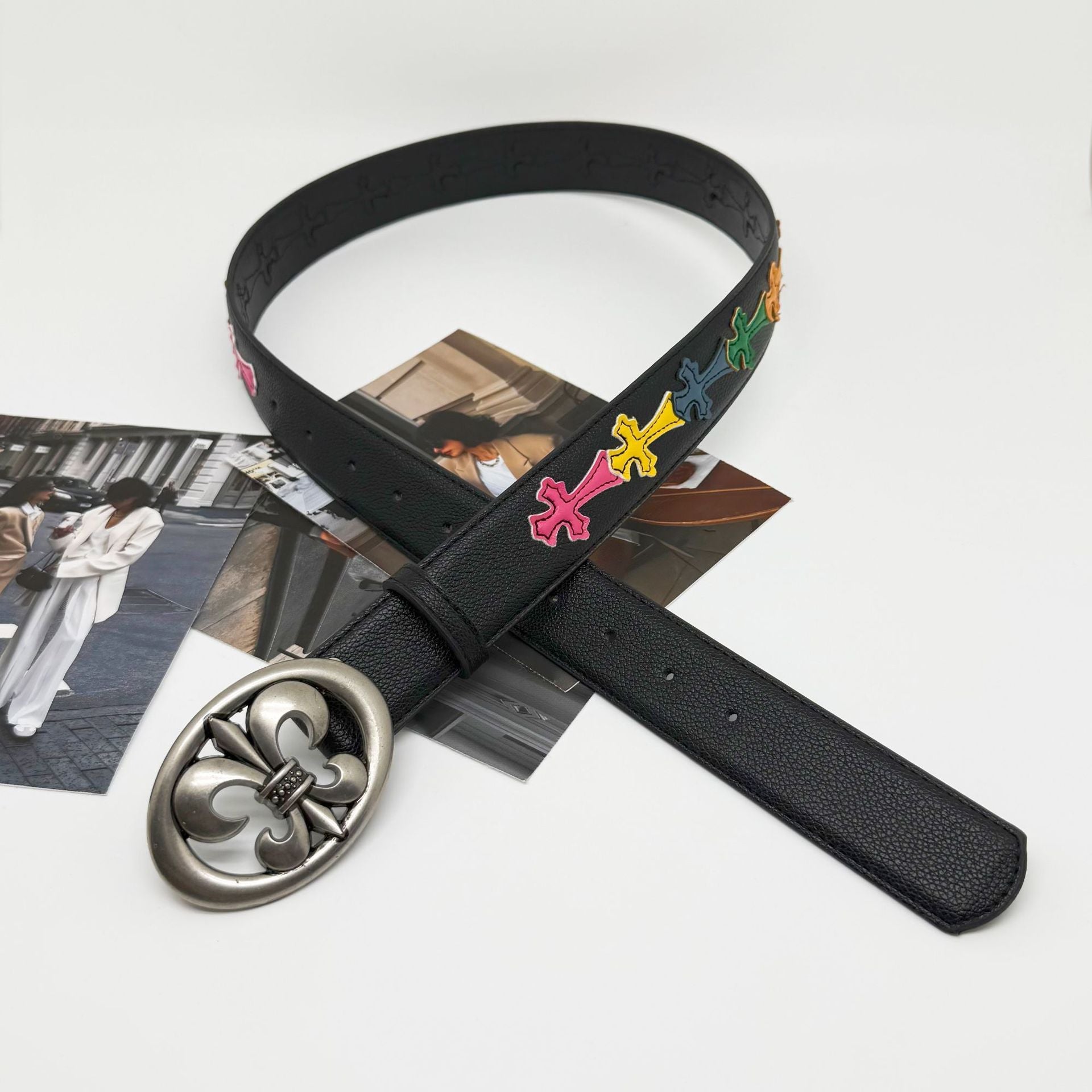 Chrome Hearts Cross Color Retro Vintage Belt