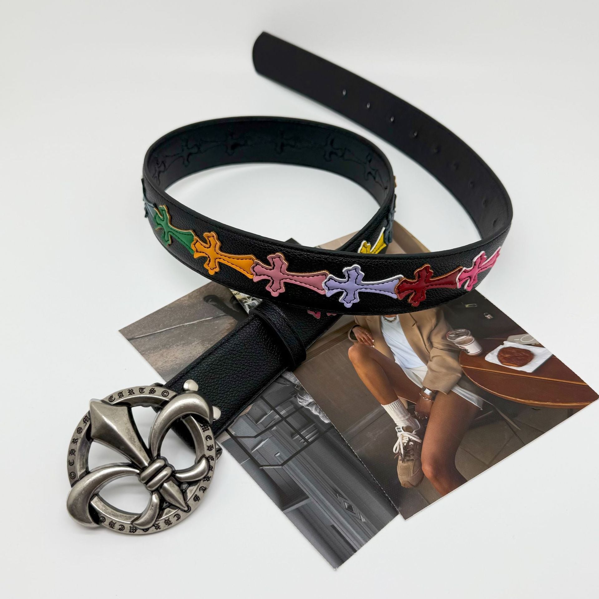 Chrome Hearts Cross Color Retro Vintage Belt