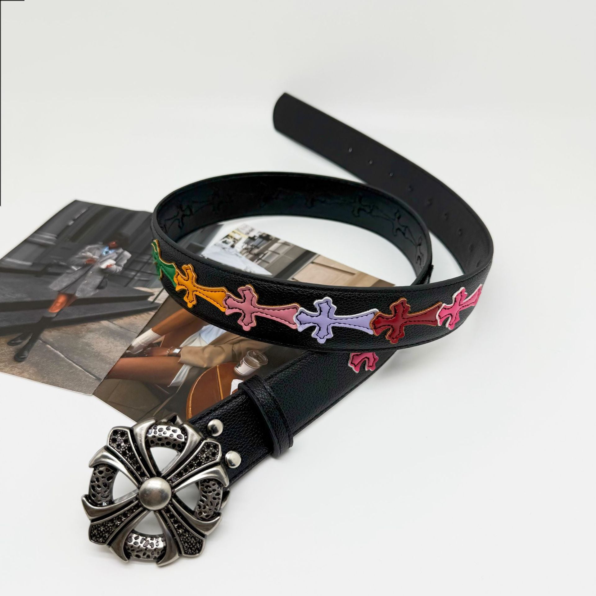 Chrome Hearts Cross Color Retro Vintage Belt