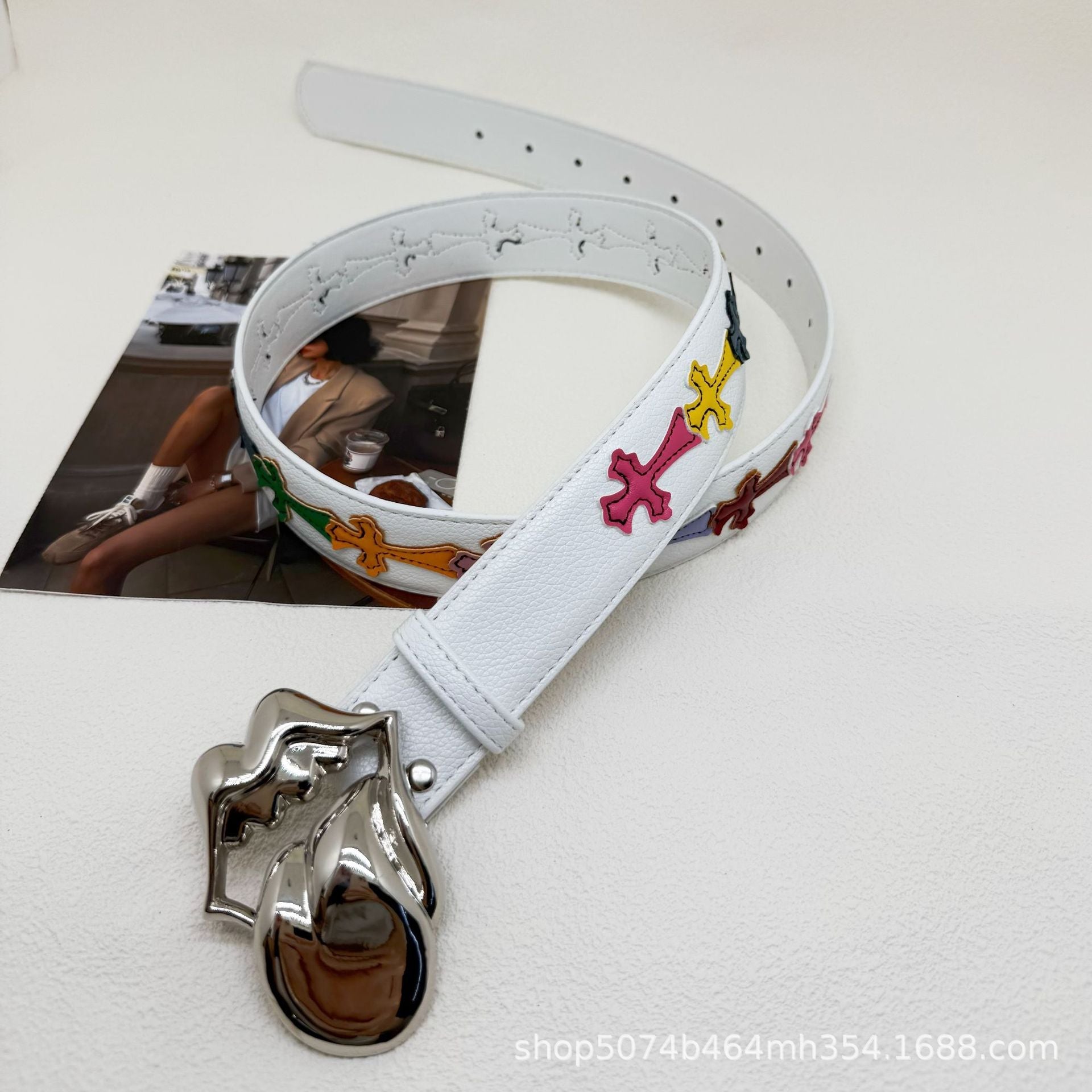 Chrome Hearts Color Crow Belt Classic Belt