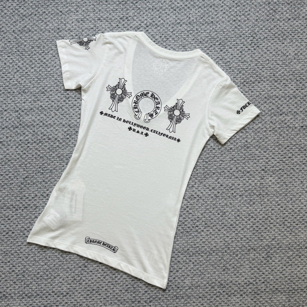 Chrome Hearts New V Nceck Women T-shirts